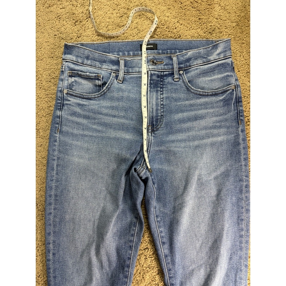 Express Jeans Women 10L Skinny Mid Rise Hyper Sculpt Hyper Stretch Preppy - Picture 6 of 11